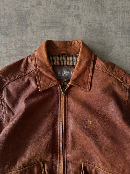 (L-XL) Vintage Wilsons Leather Jacket