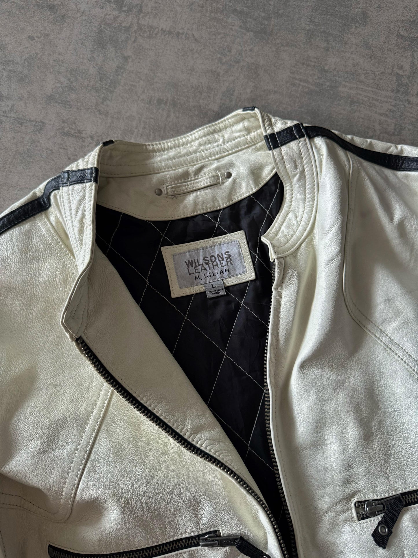 White Wilson Leather Jacket