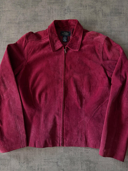 Burgundy Sonoma Leather Jacket