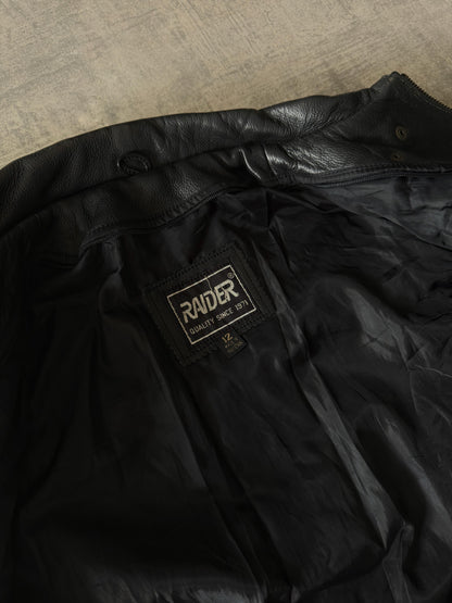 Raider Black Leather Jacket