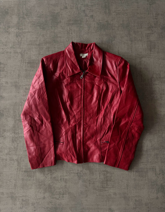 (M) Red Leather Jacket