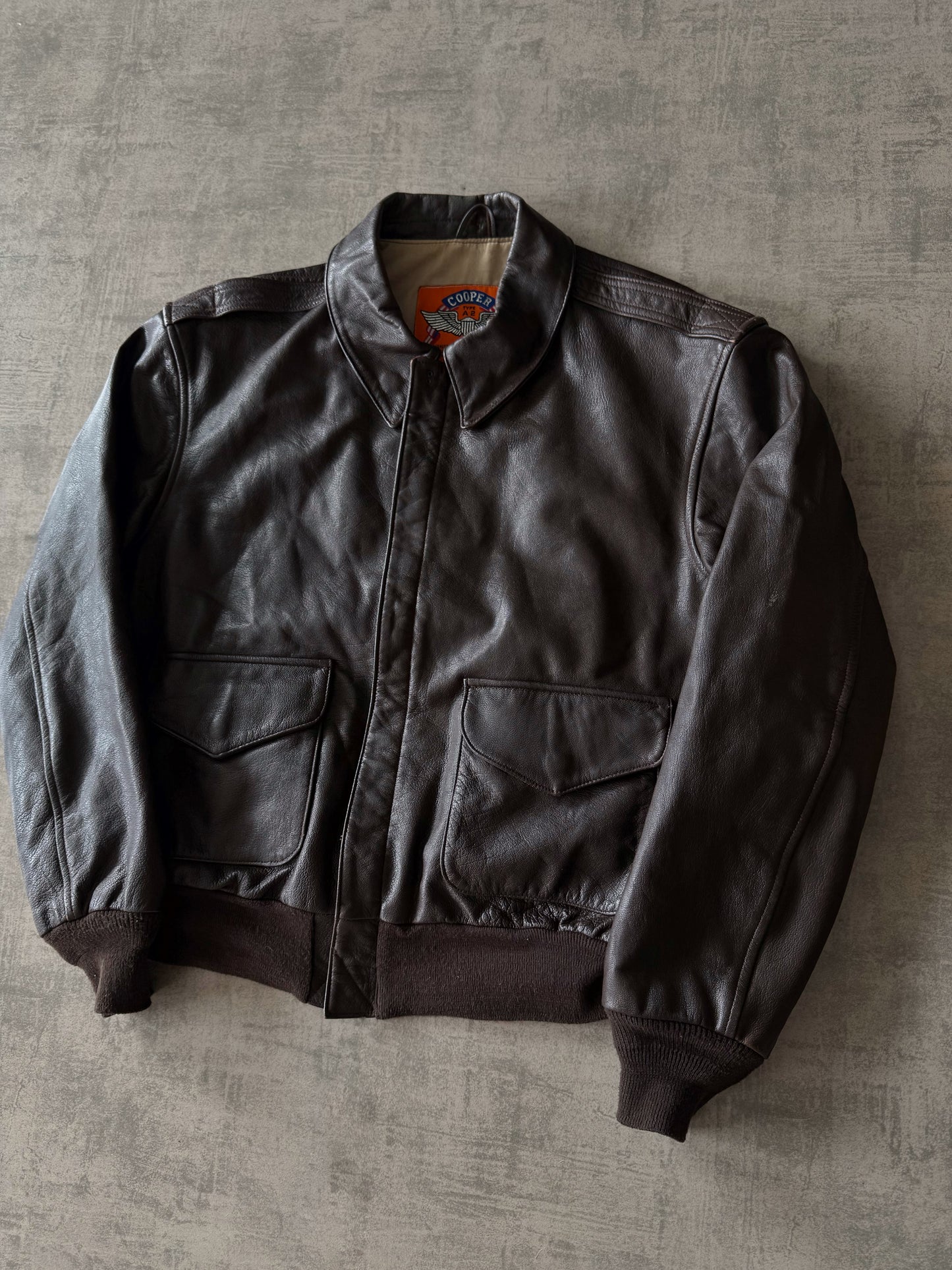 (M) Vintage Cooper Leather Pilot Jacket