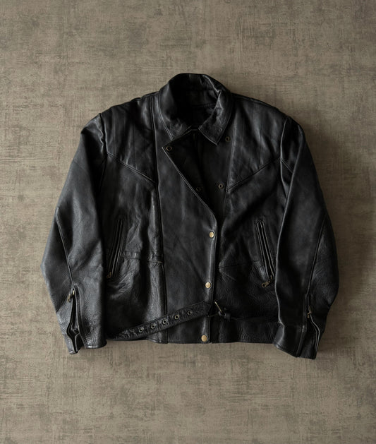 Raider Black Leather Jacket