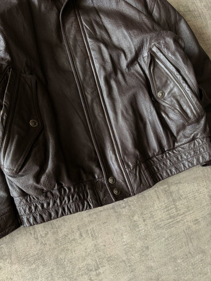 (L) Vintage St.John’s Bay Leather Jacket