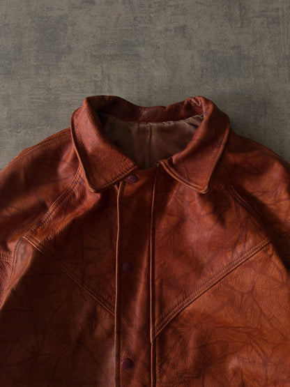 (L-XL) Cinnamon Leather Jacket