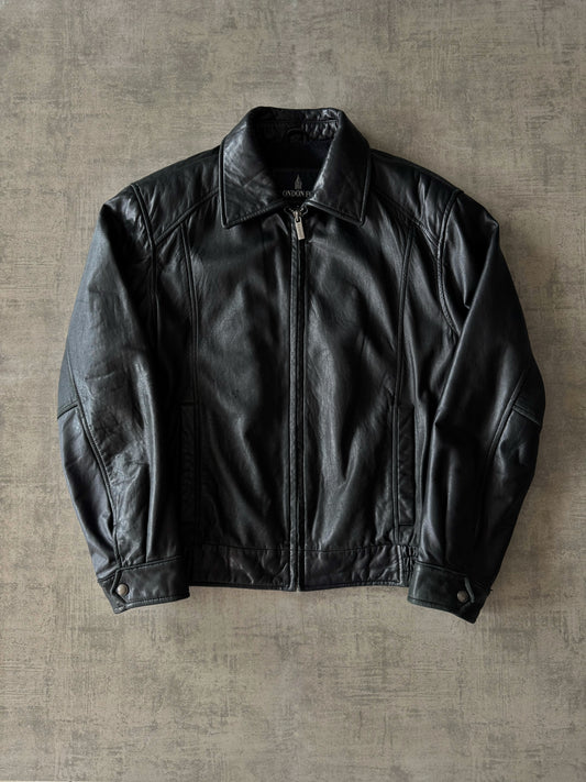 (M) Vintage London Fog Leather Jacket