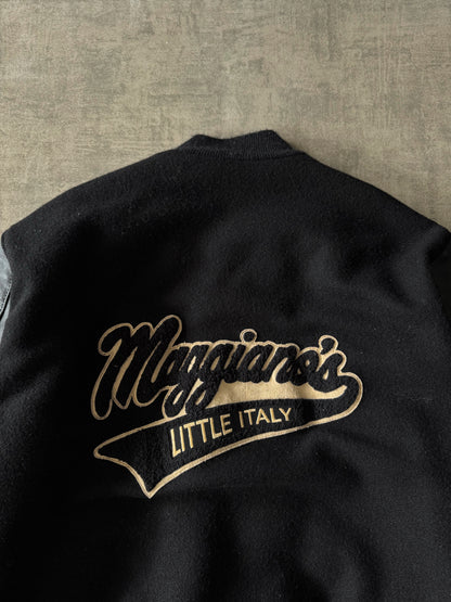 (XL) Vintage Maggianos Little Italy Holloway Varsity Leather Jacket