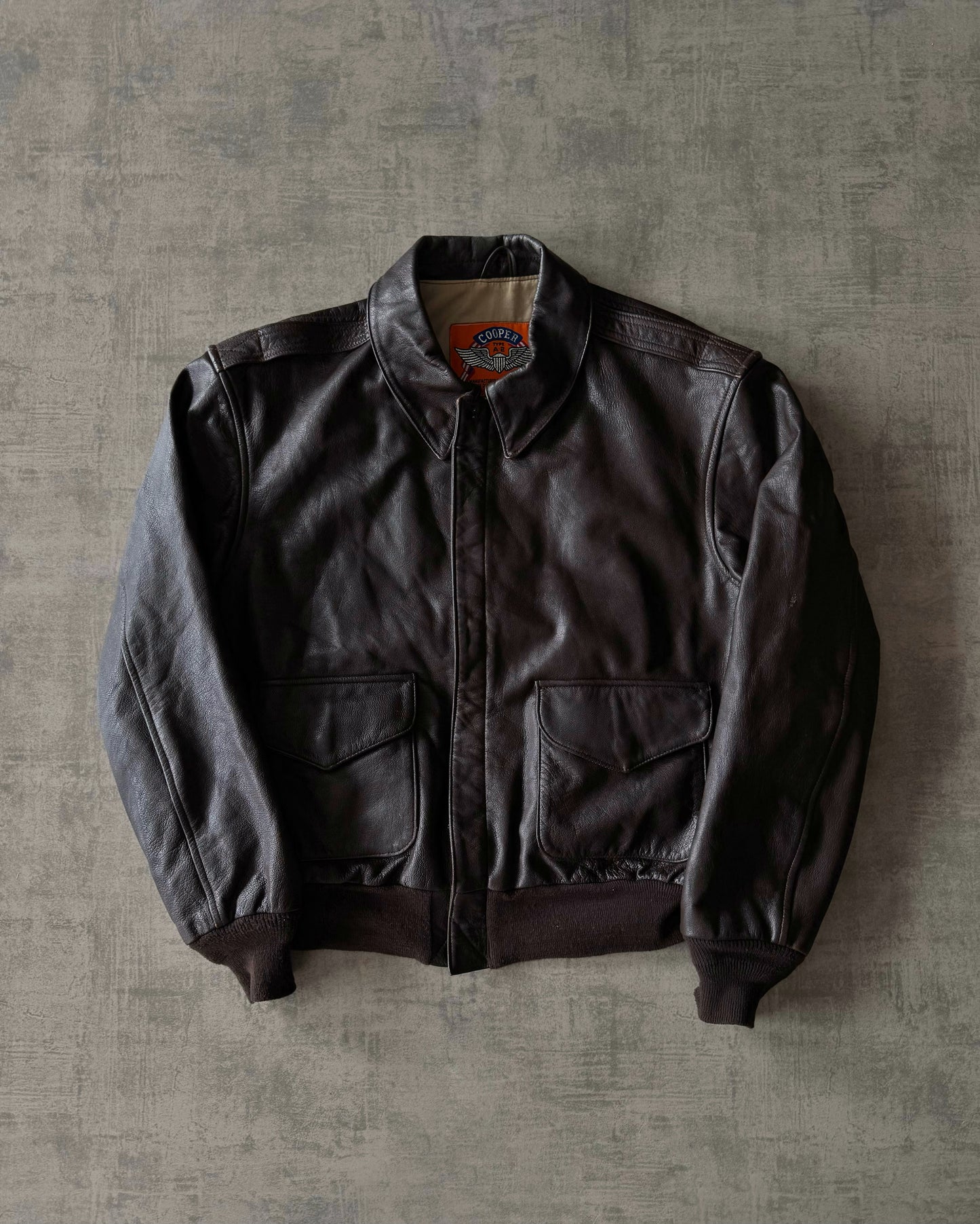 (M) Vintage Cooper Leather Pilot Jacket