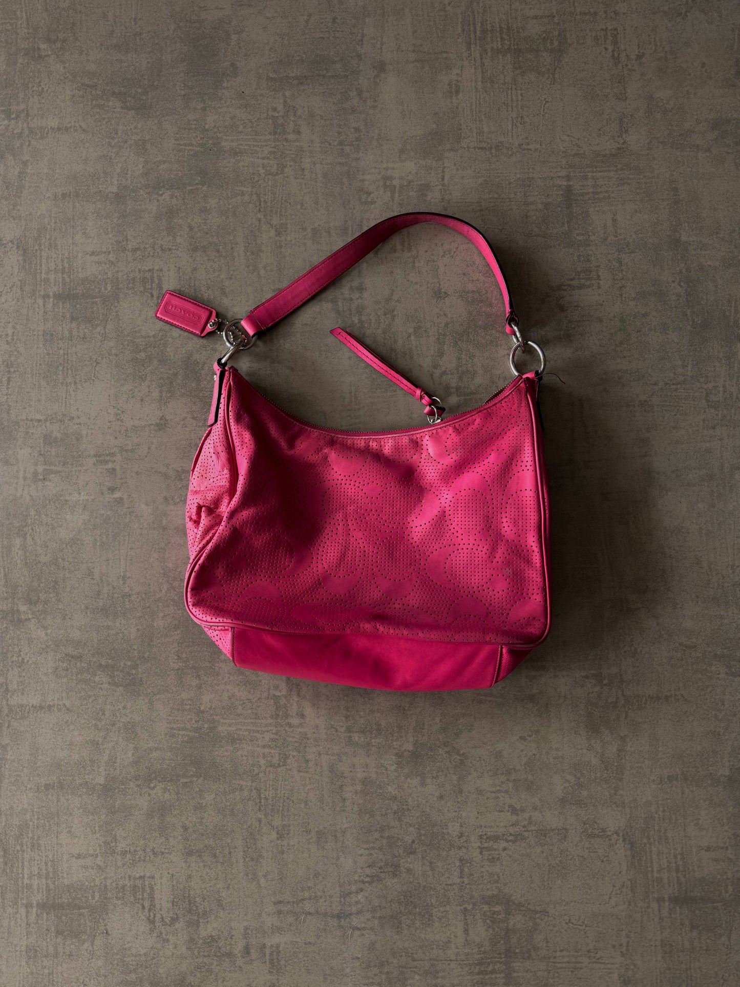 Vintage Coach Pink Leather Bag