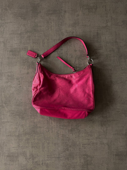 Vintage Coach Pink Leather Bag