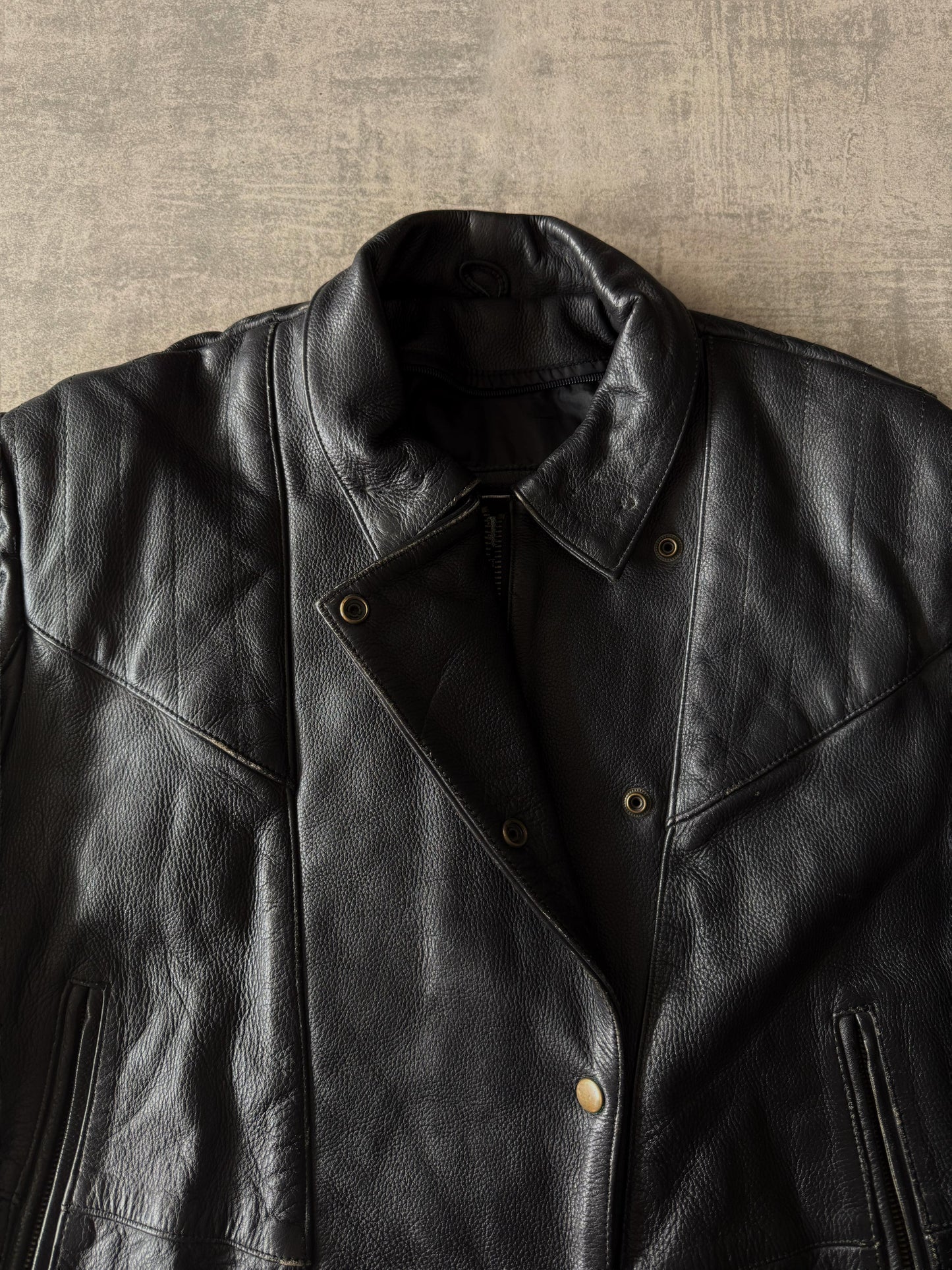 Raider Black Leather Jacket