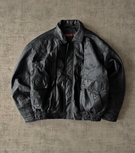 Phase 2 Bomber Pilot Leather Jacket