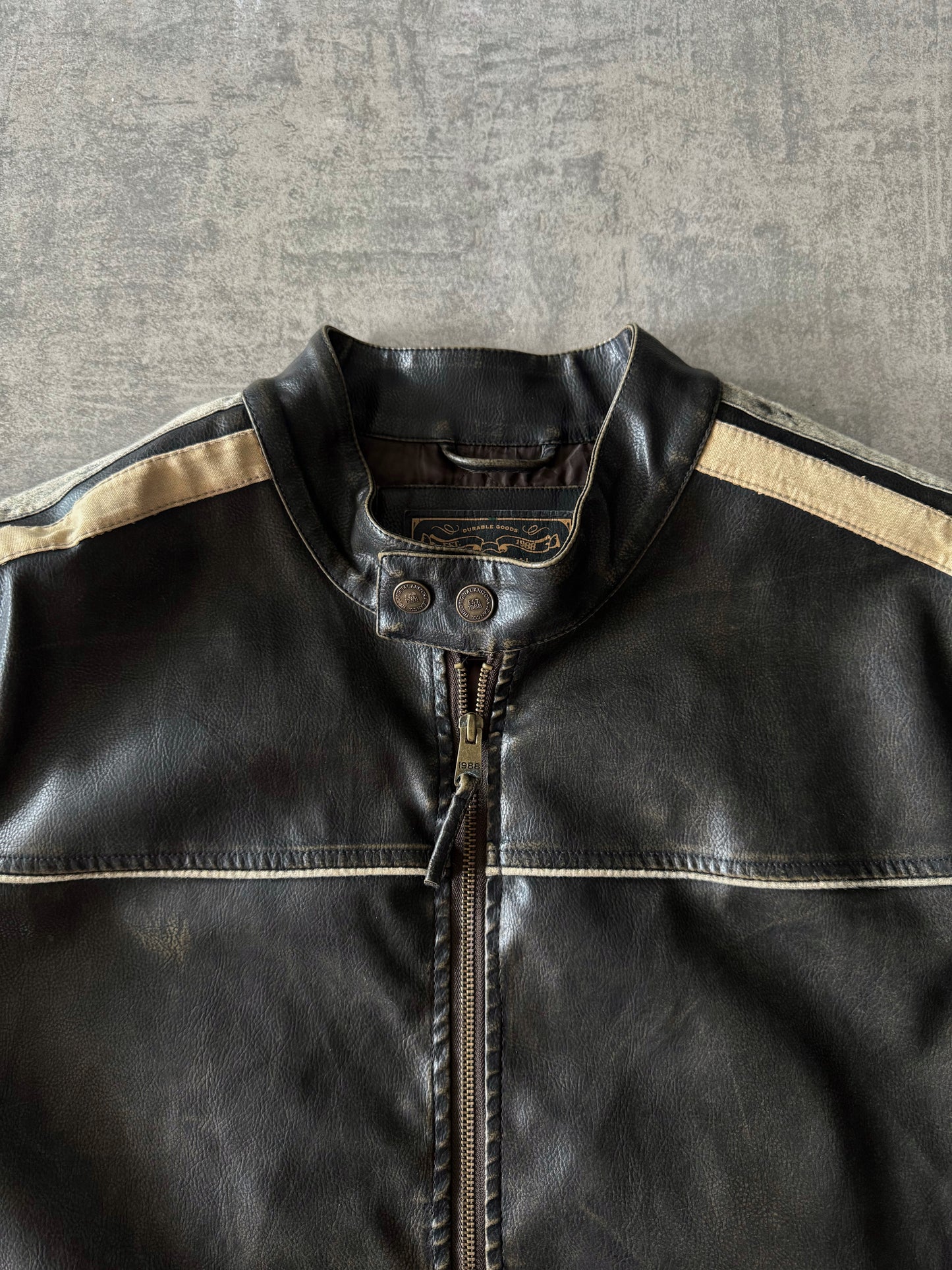 (XL) Vintage Arizona Leather Jacket