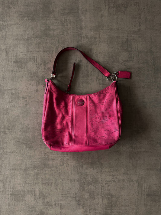 Vintage Coach Pink Leather Bag