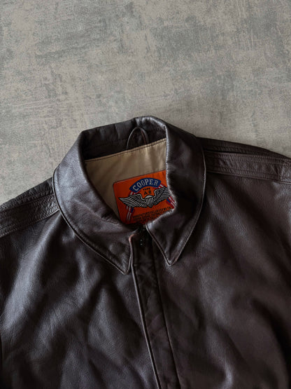 (M) Vintage Cooper Leather Pilot Jacket